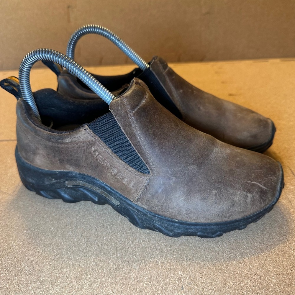 Merrell Jungle Moc Nubuck Kids Brown Slip On Shoes J60523 Size 5.5 US Junior
